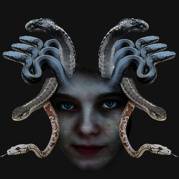 medusa14 Vẽ Quái Vật Medusa trong Photoshop