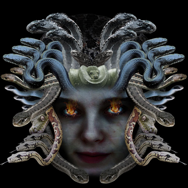 medusa18 Vẽ Quái Vật Medusa trong Photoshop