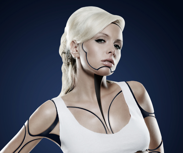 Cyborg 33 Tutorial Photoshop Criar uma mulher Robô photoshop